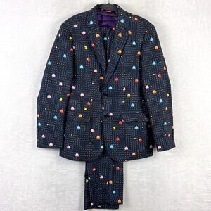 OppoSuits Pac-Man Suit Mens 36 2-Piece Retro Video Games Arcade Cosplay 80s